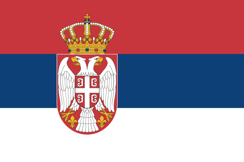 spreiding Huiswerk Alstublieft De vlag van Servië