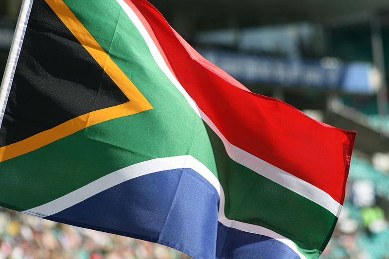 Vervormen Ga terug stuiten op De Zuid-Afrikaanse vlag