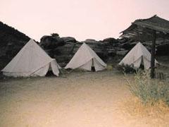 overnachten tent natuurreservaat