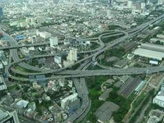 drukke verkeersleven Bangkok