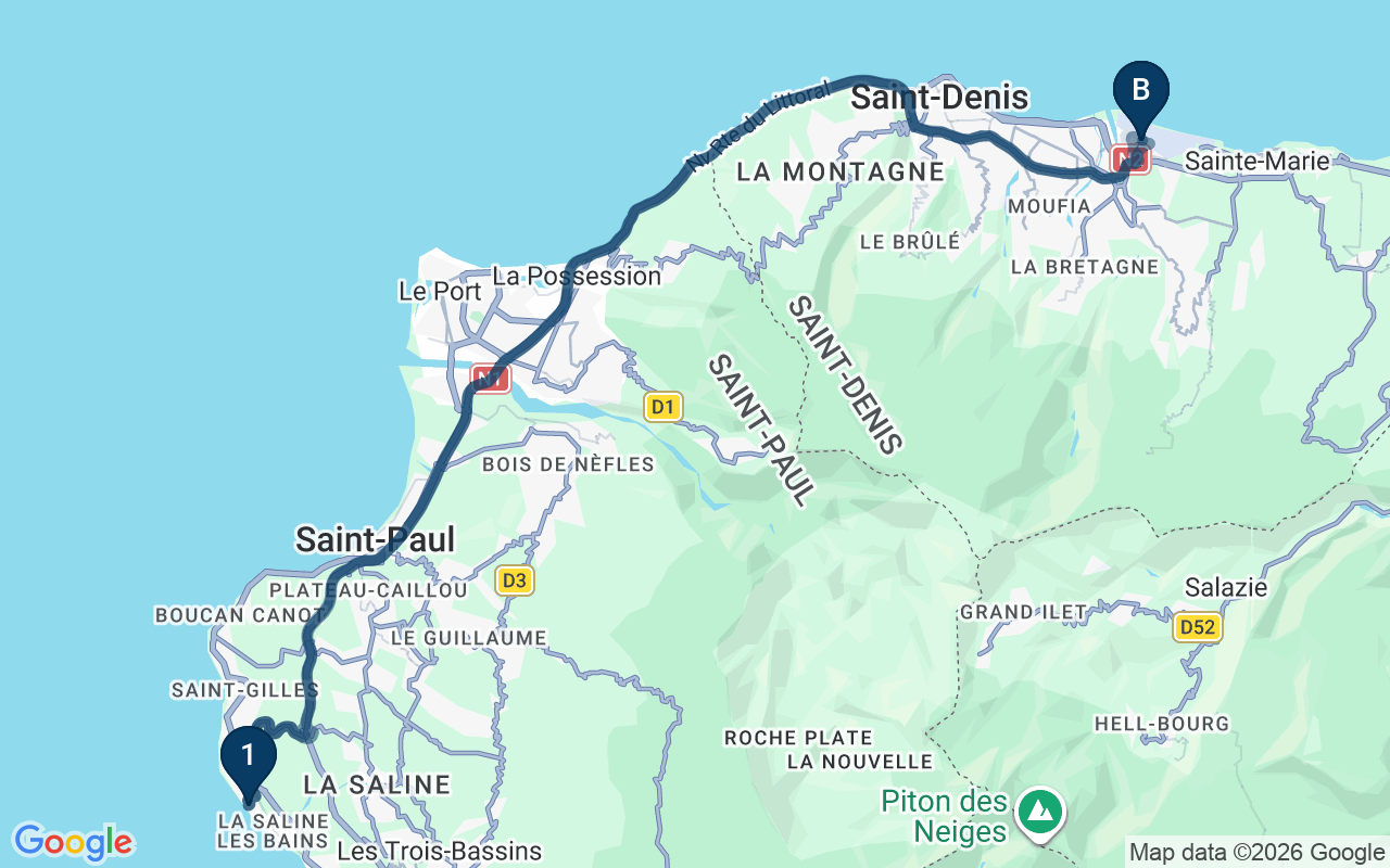 Kaart met de route van deze rondreis