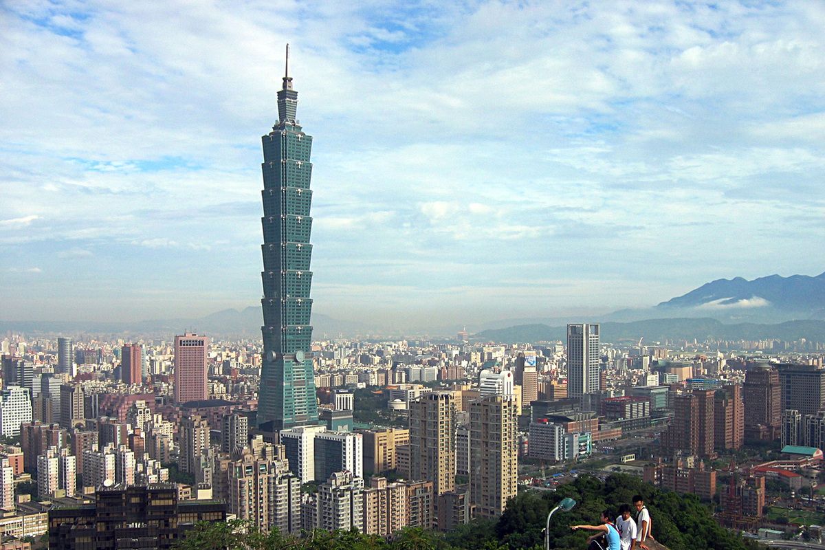 Uitzicht op Taipei