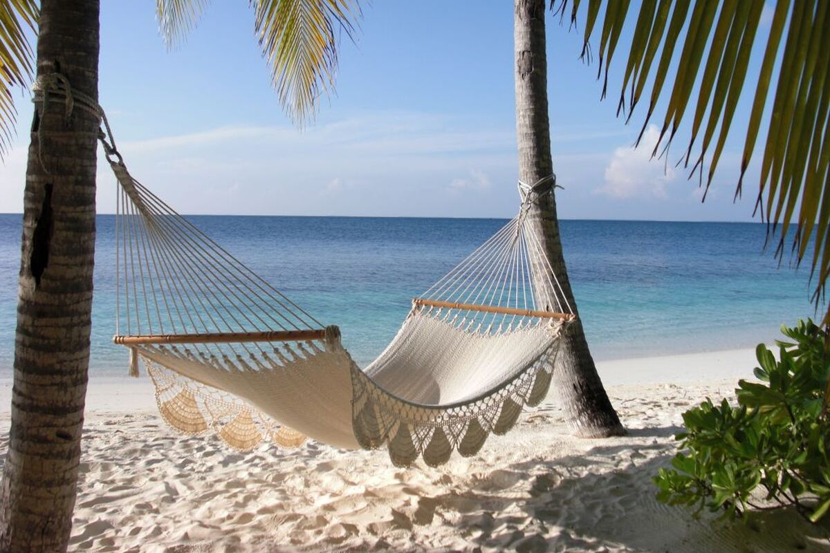 Hangmat met uitzicht op zee