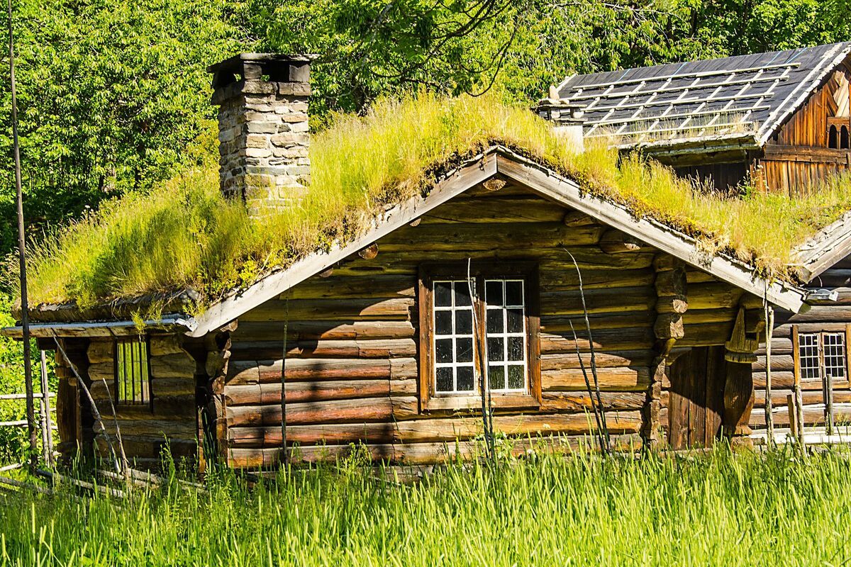 Typisch Noors huisje, hytter