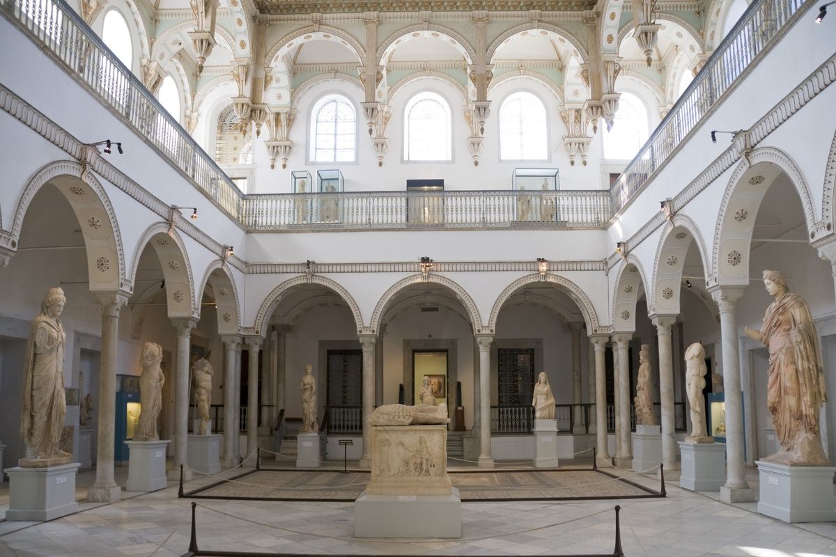 Een zaal in het Nationaal Museum Bardo