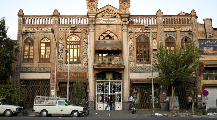 De stad Teheran in Iran
