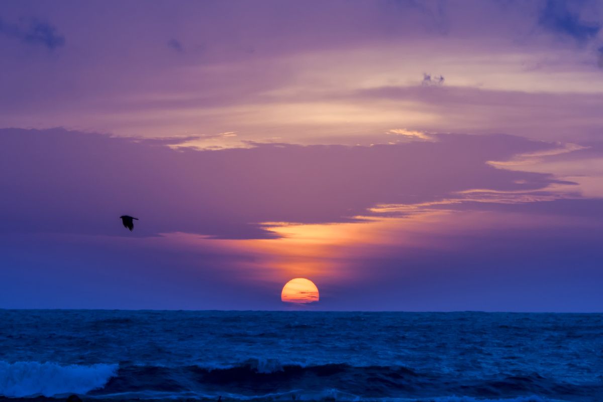 Een prachtige zonsondergang