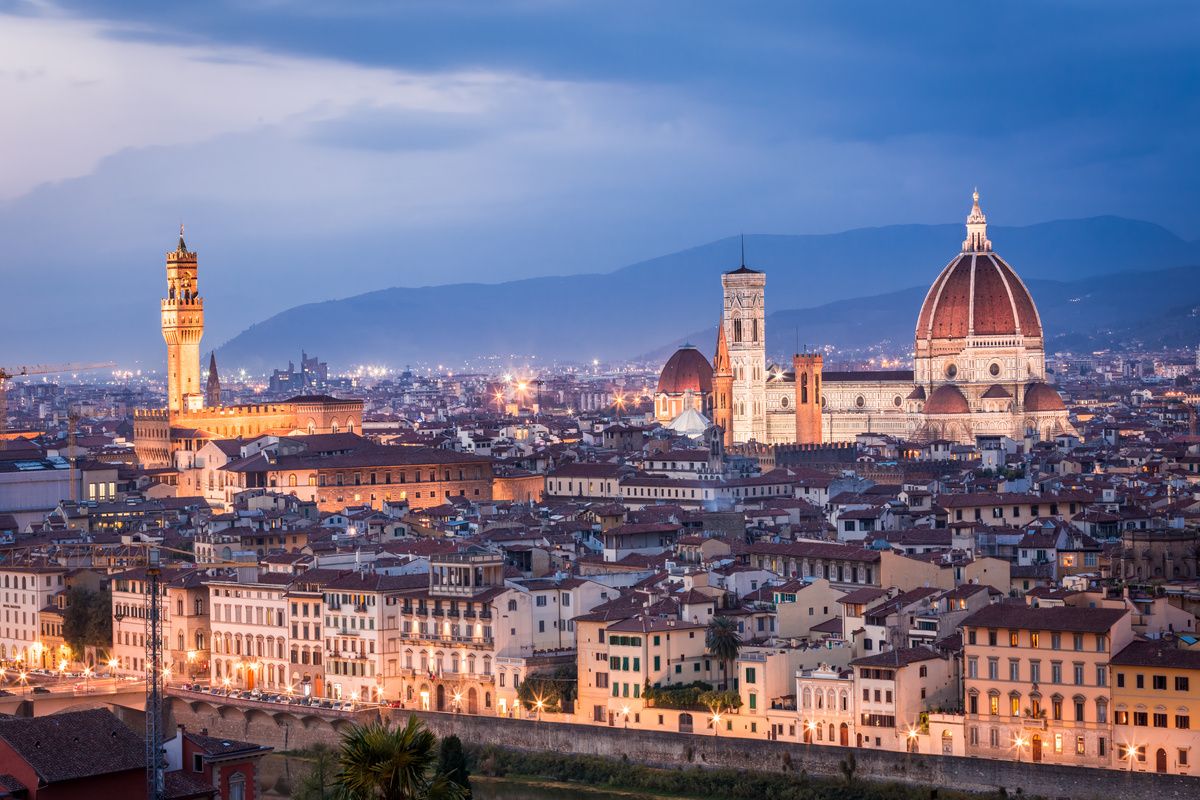 Florence bij zonsopkomst