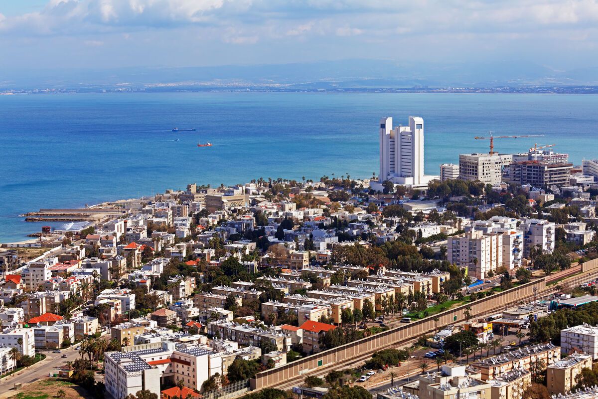 Haifa vanuit de lucht gezien