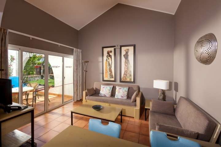 de woonkamer van 'bungalow'