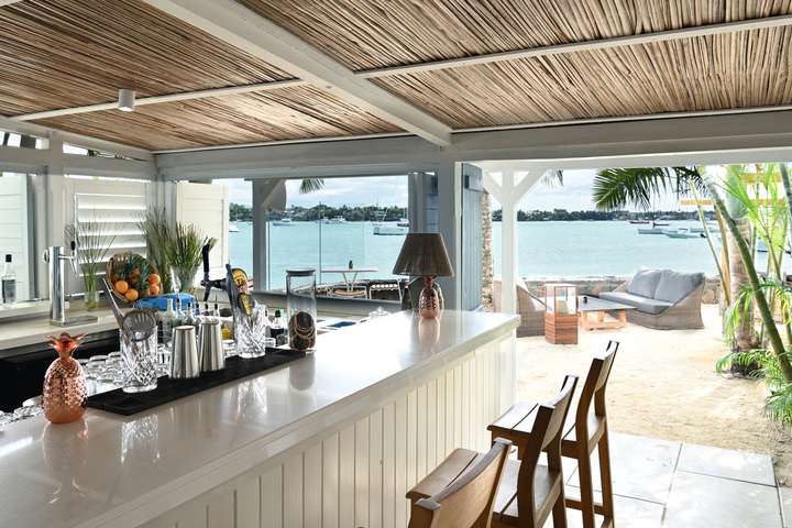 Uitzicht van de beachbar