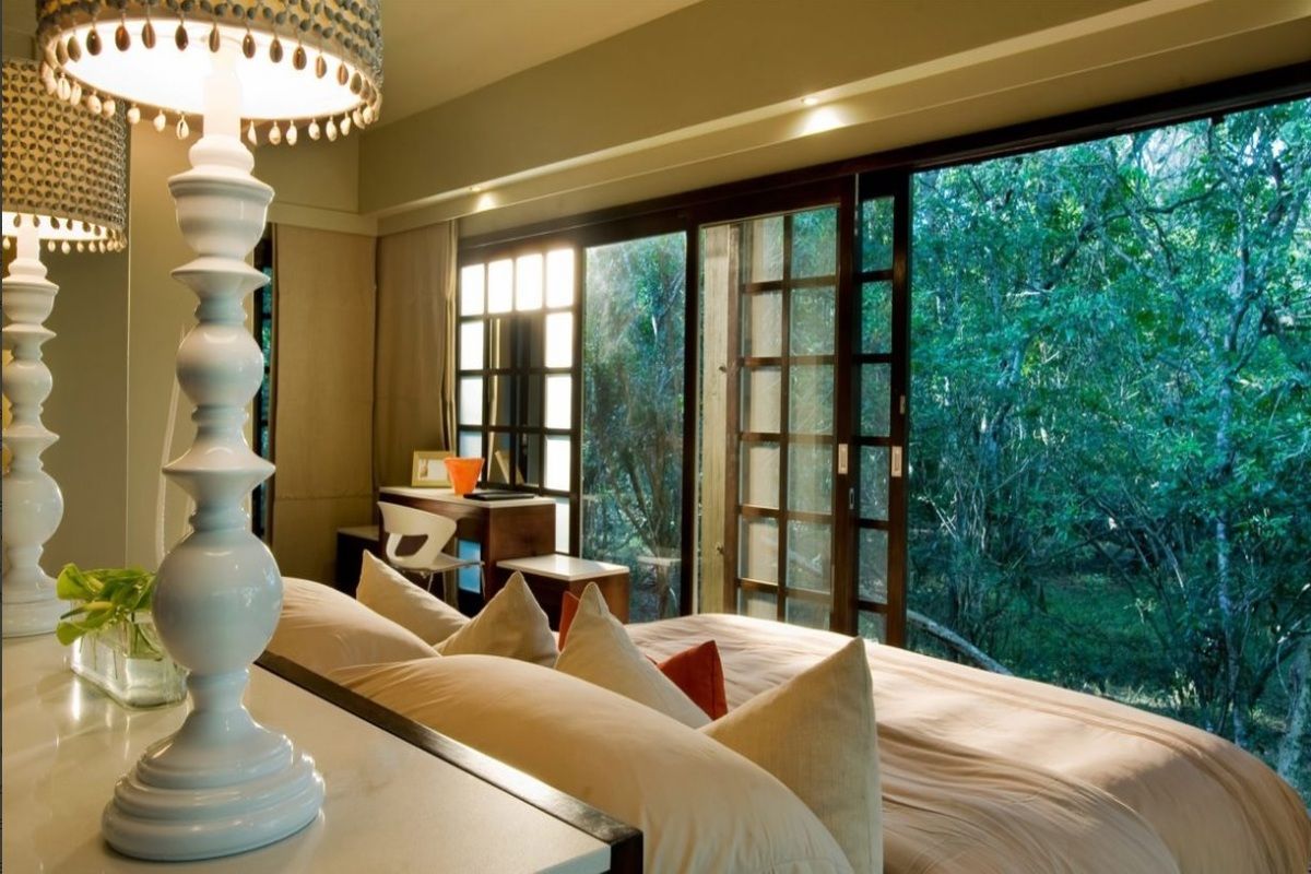 Het uitzicht van een lodge in Phinda Forest Lodges