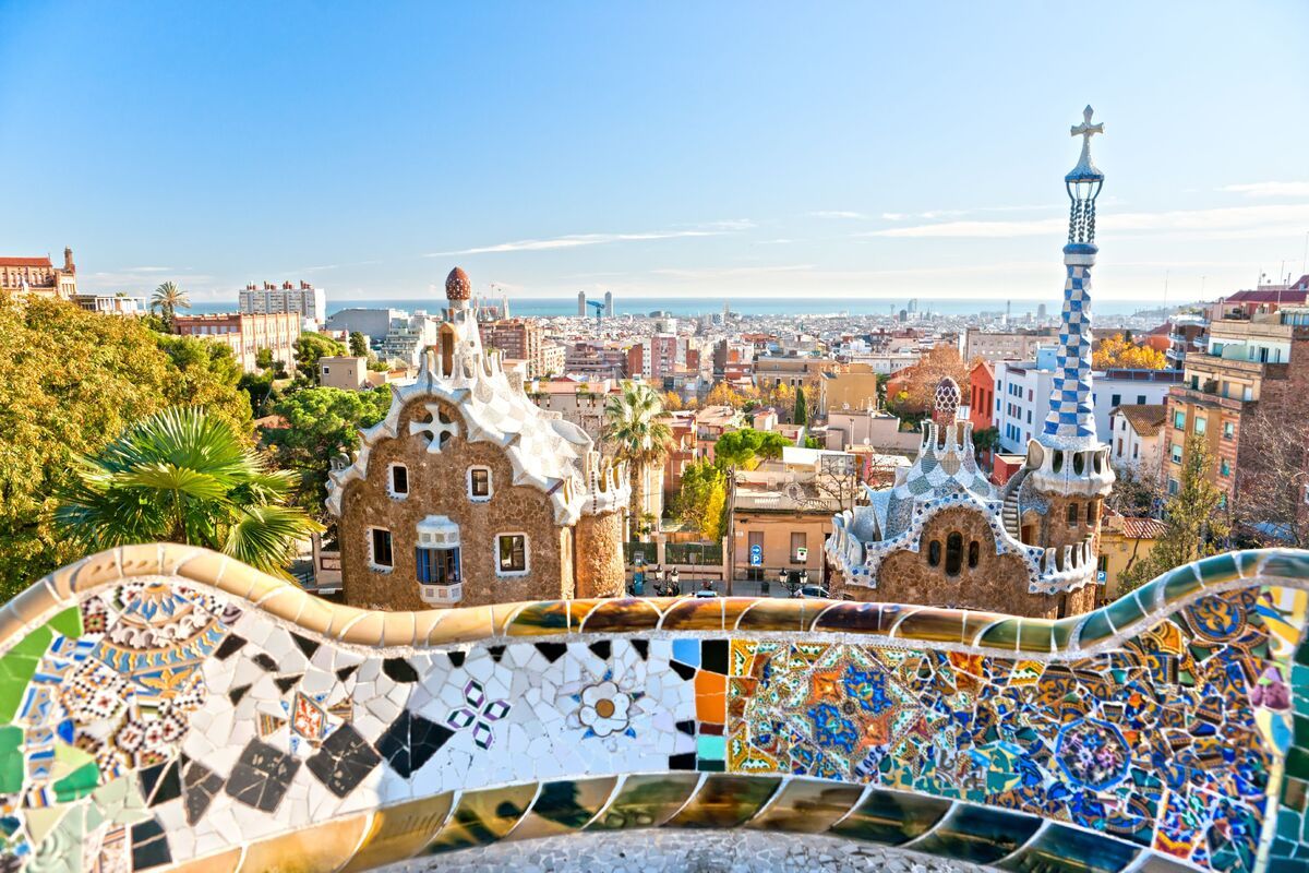 Uitzicht op de stad Barcelona