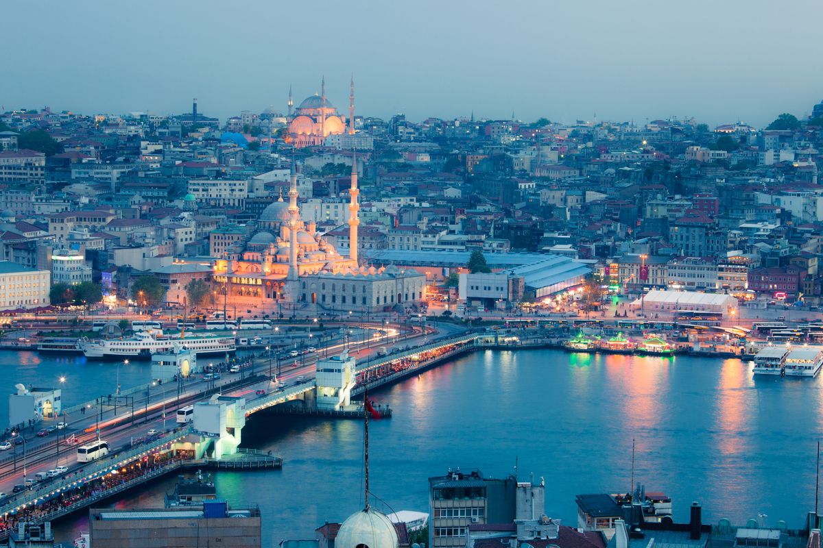 Istanbul bij schemering