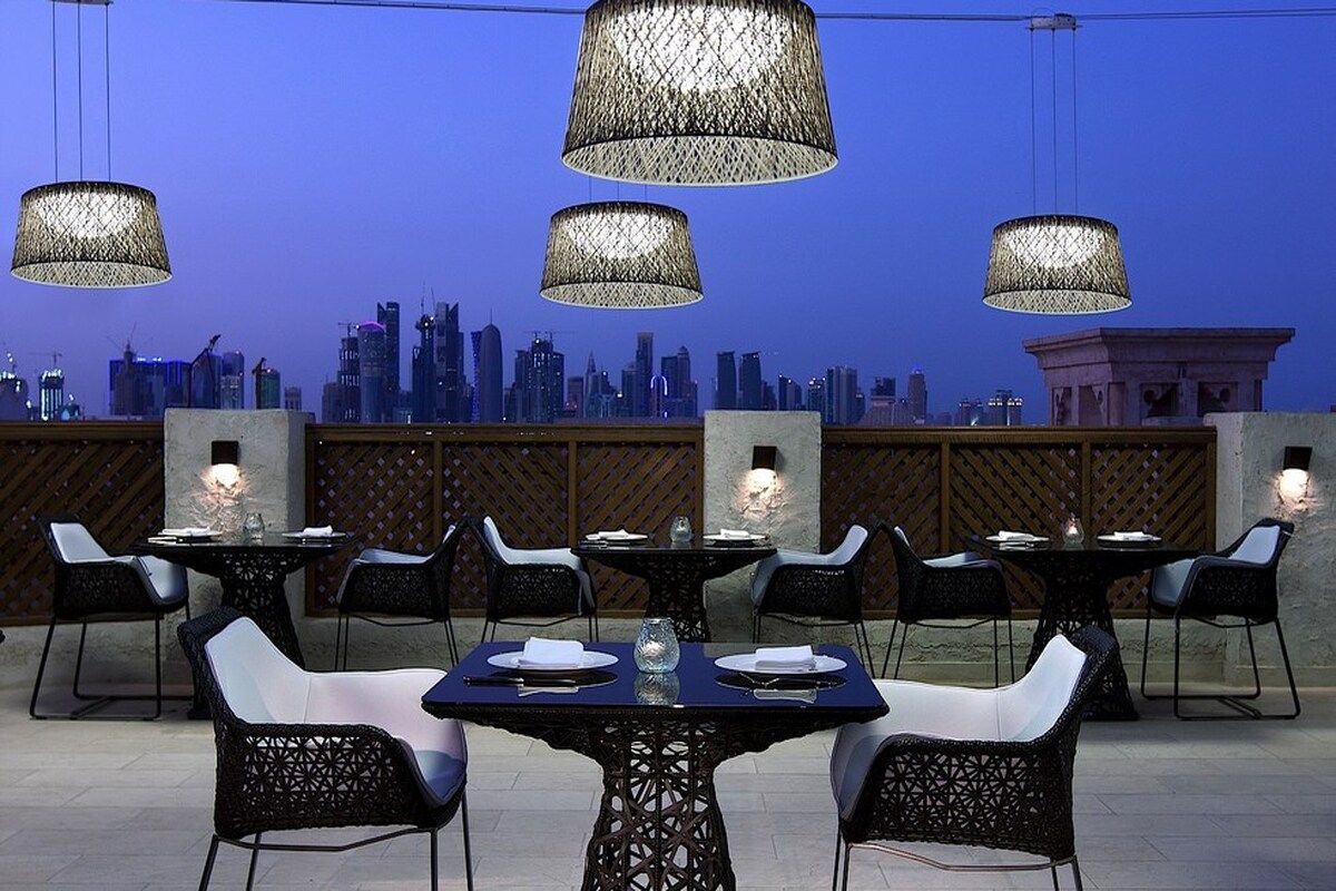 Uitzicht vanaf restaurant Arumaila