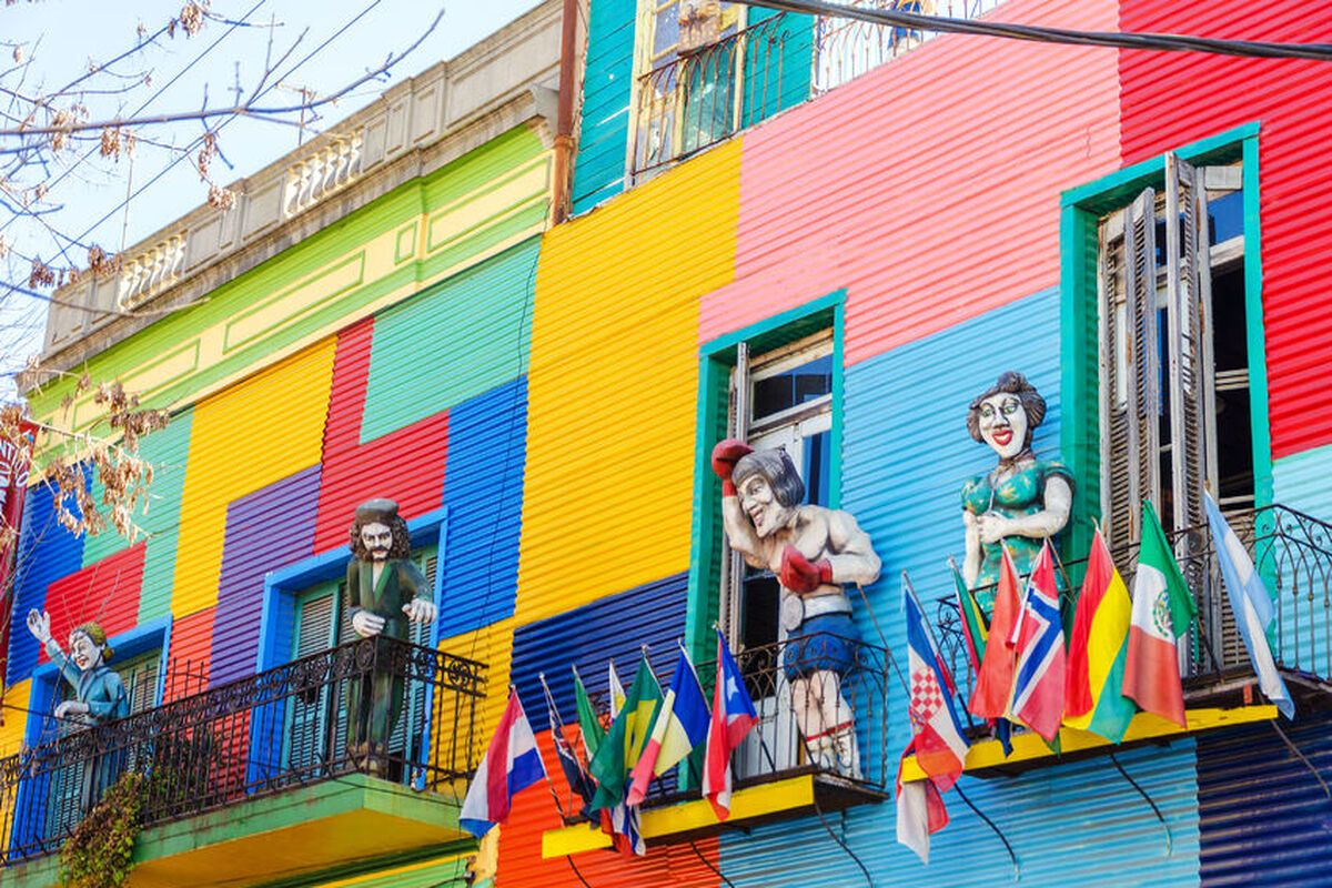 De wijk La Boca in Buenos Aires