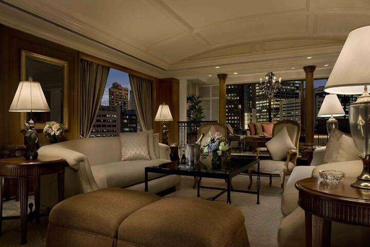 De 'Peninsula suite' de meest luxe kamer van het hotel