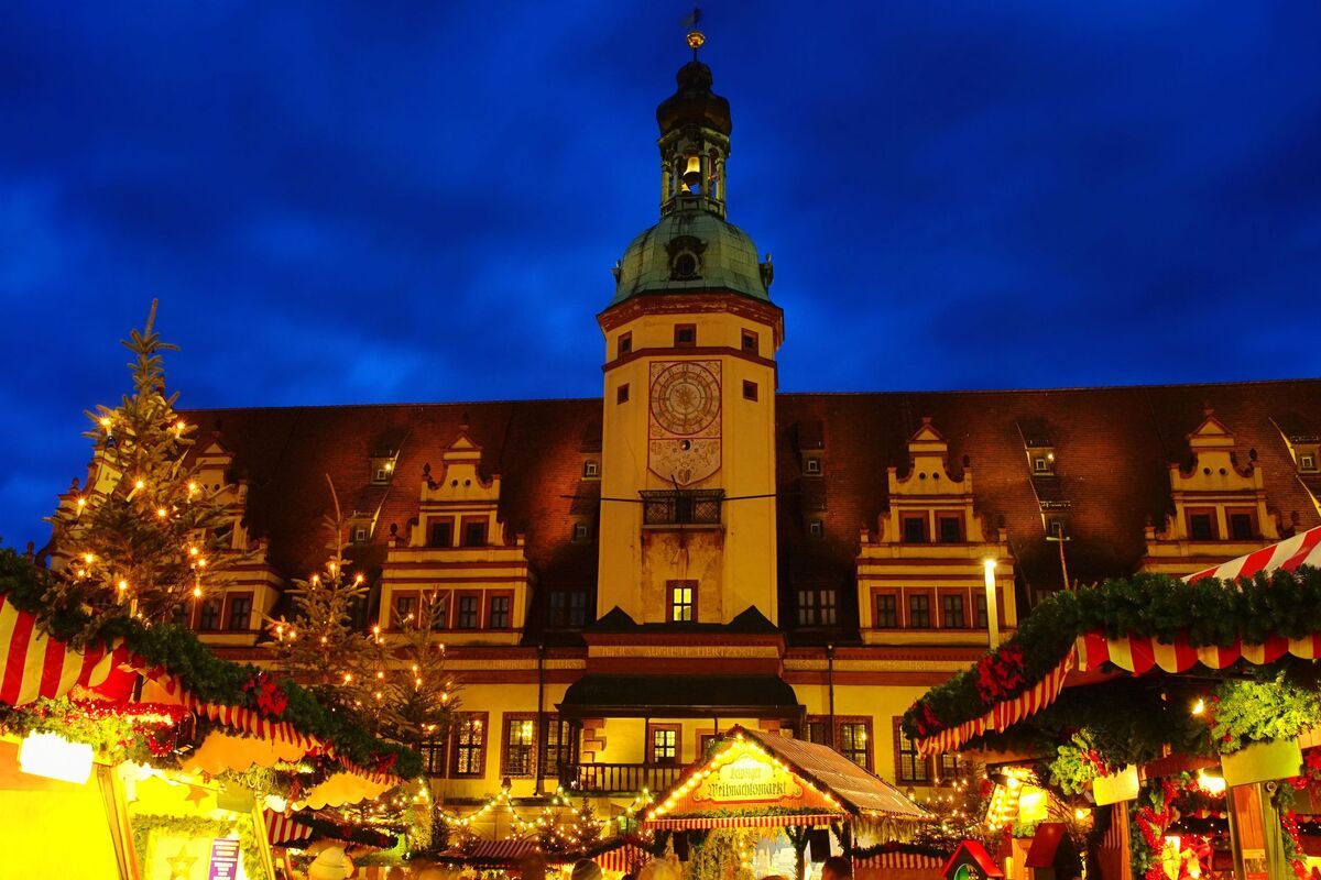 Kerstmarkt in Leipzig