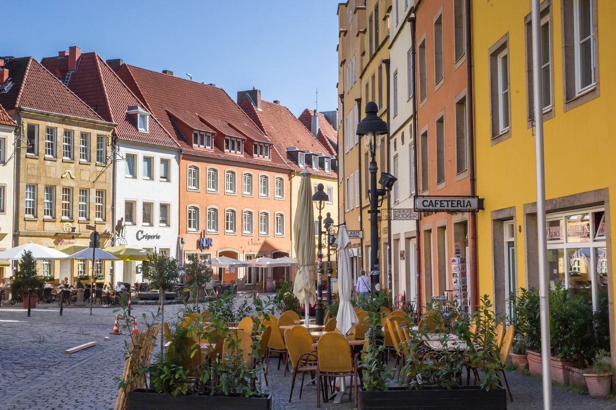 Gezellige straatjes in Osnabrück