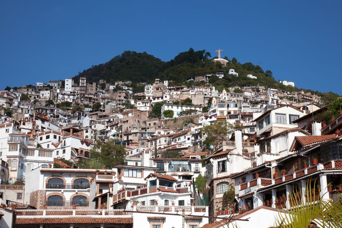 Zilverstad Taxco met de witte huizen