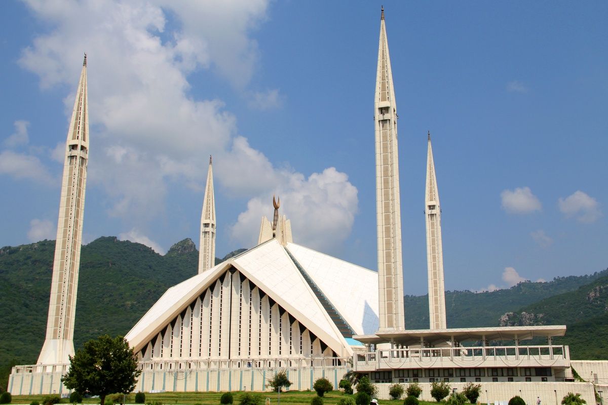 Shah Faisial Moskee in Islamabad, Pakistan