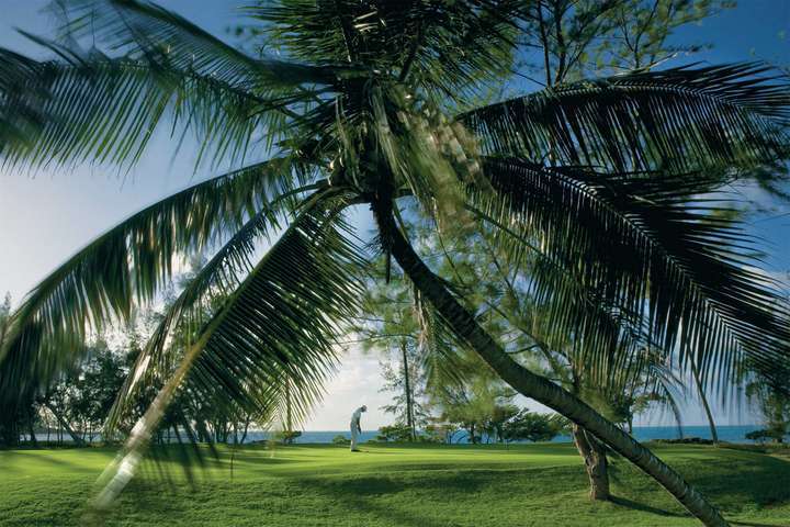 De beroemde golfclub Ile aux Cerfs