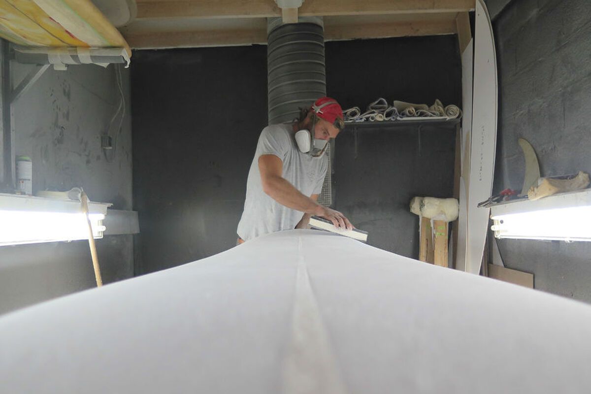 Surfplank in progress