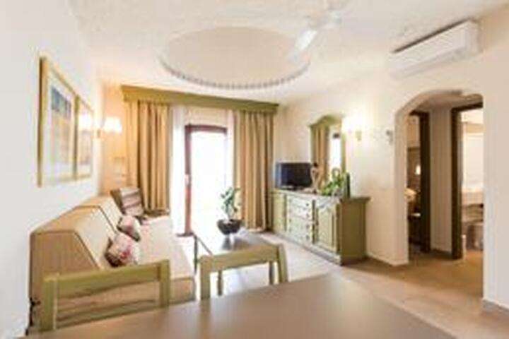 de woonkamer van 'bungalow, Premier'