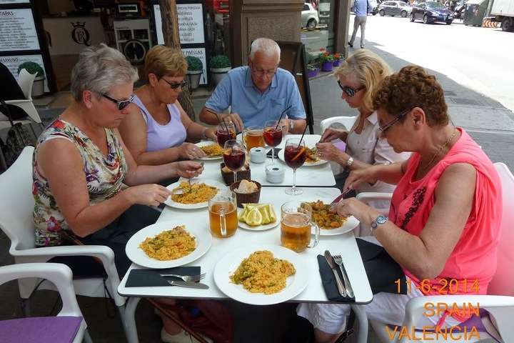 Paella eten in Valencia