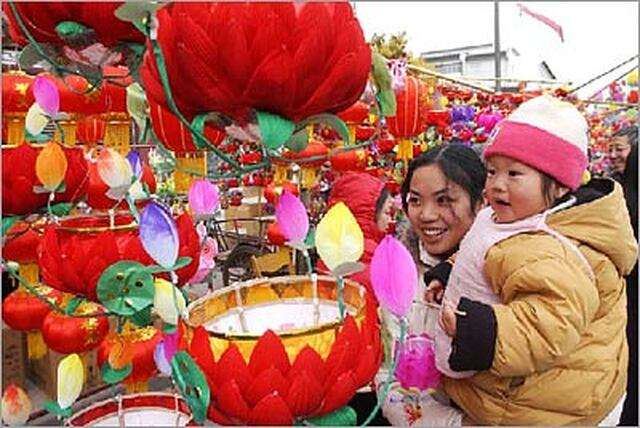 Elke maand feest in China
