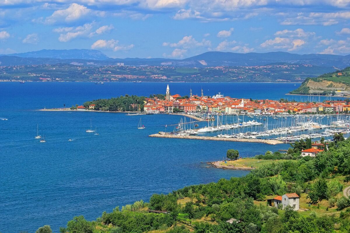 Izola, aan de kust van Slovenië