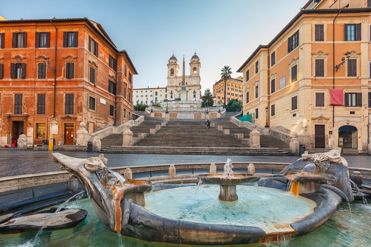 Spaanse trappen in Rome