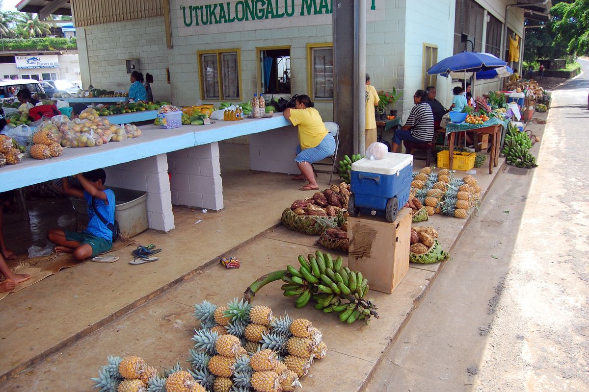 Fruitmarkt in Tonga