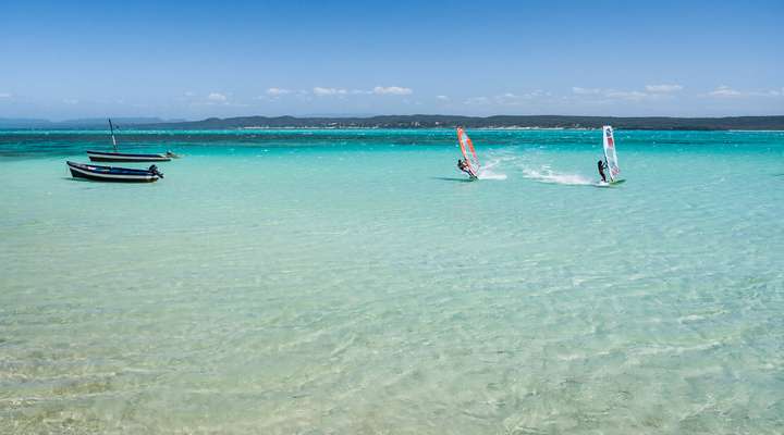 Windsurfen en kiten op Sal