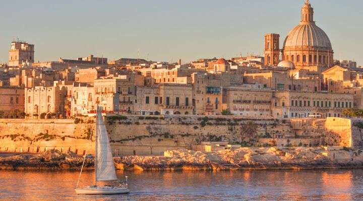 Zonsopgang Valletta, hoofdstad Malta