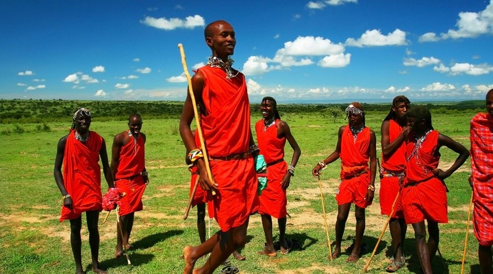 de Masai van Kenia