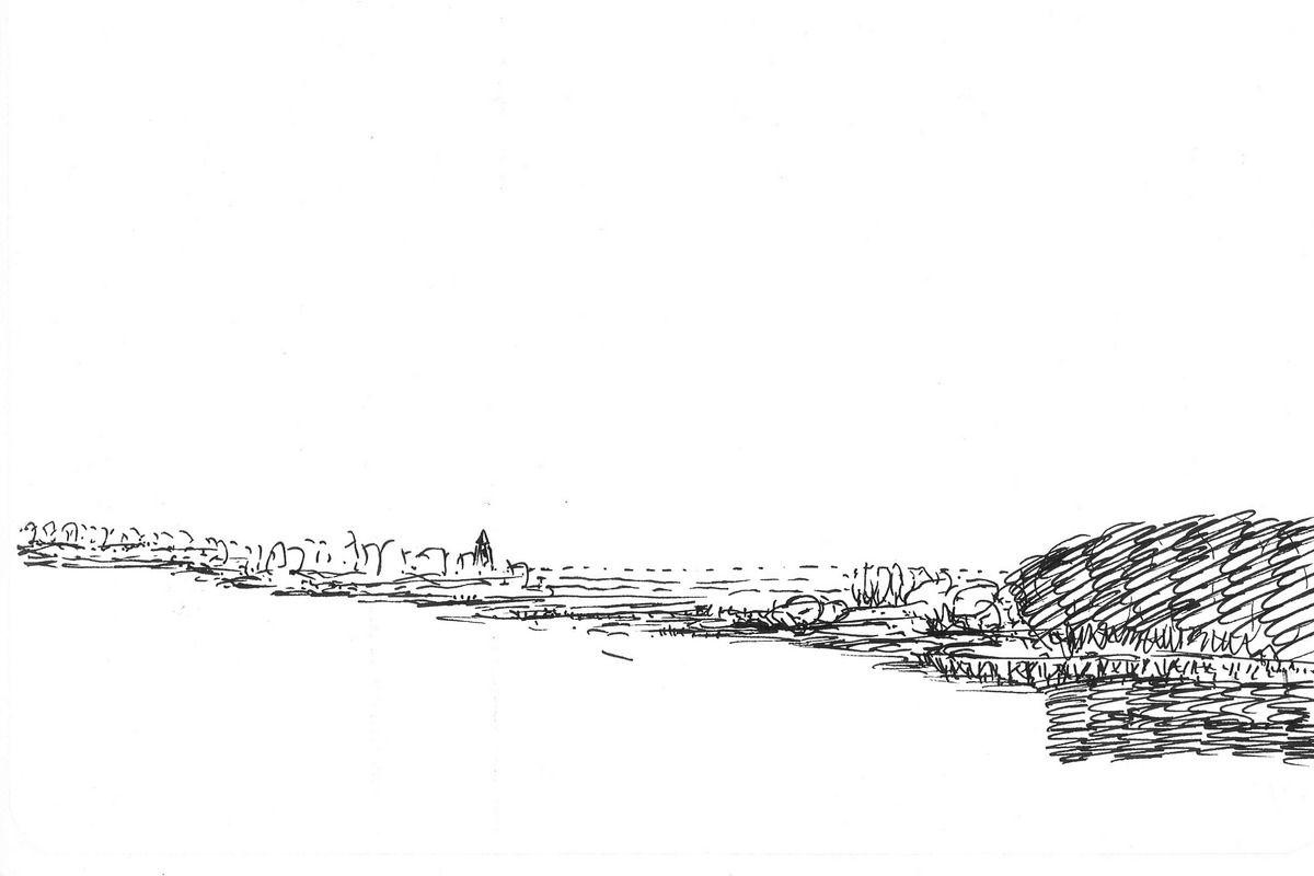 IJsselmeer, Enkhuizen, Tekening