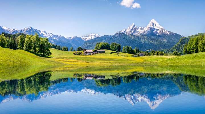 De Beierse Alpen in Duitsland