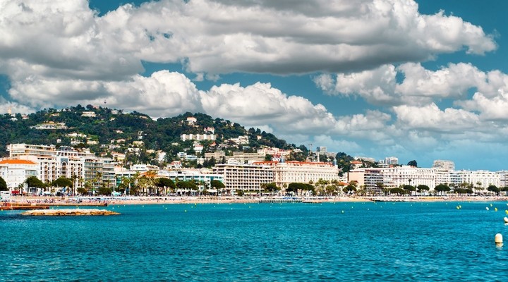 La Croisette strand Cannes, Zuid-Frankrijk