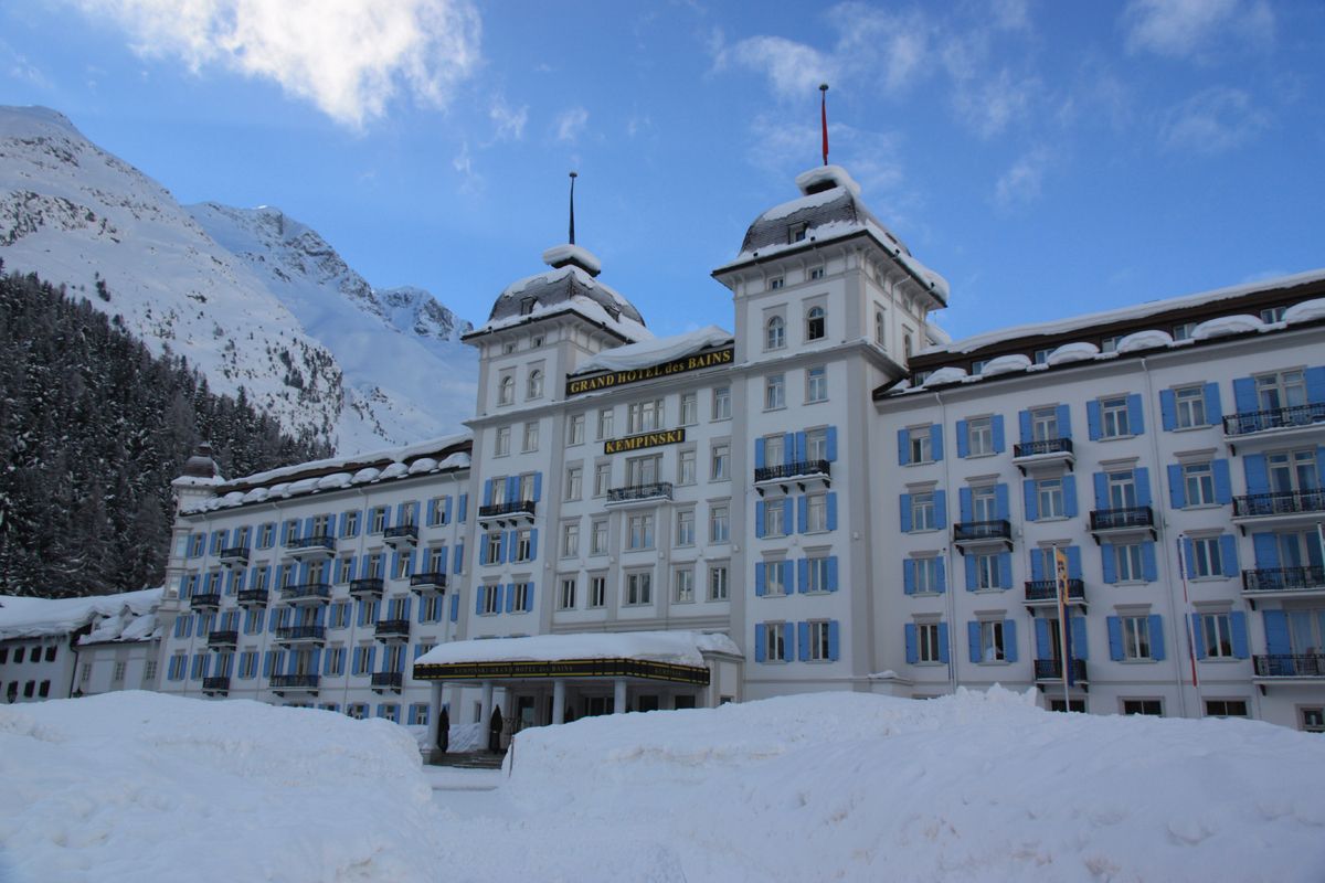 Kempinski luxe hotel St Moritz, Zwitserland