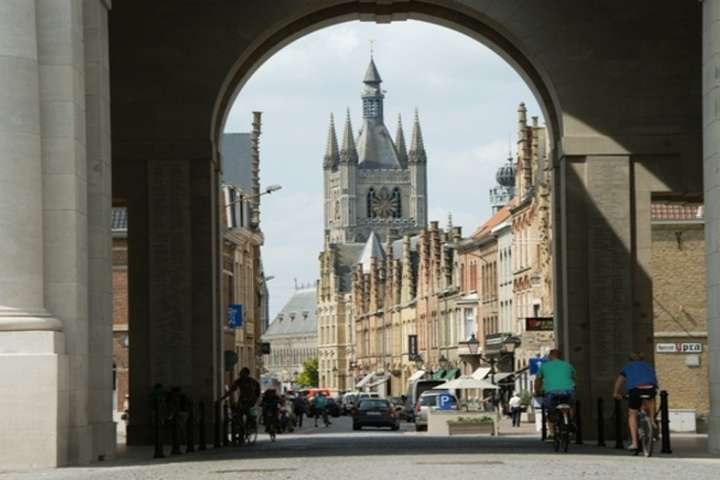 Het centrum van Leper