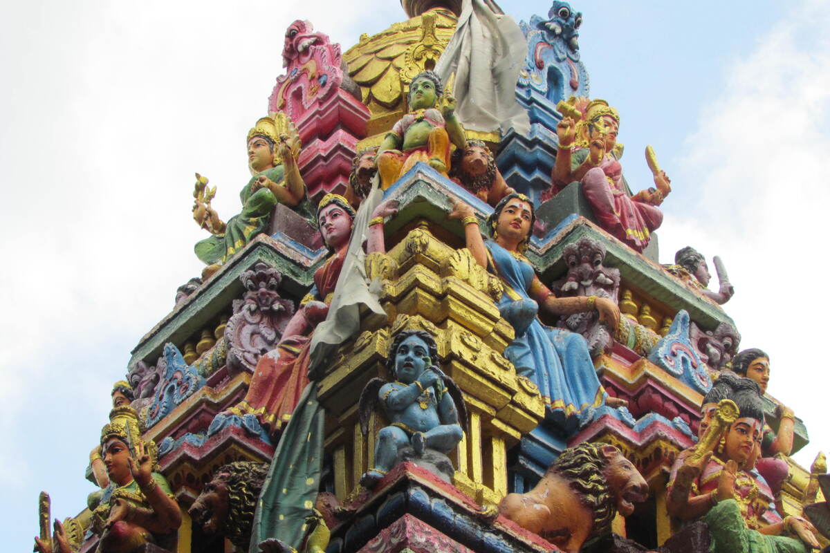 Kleurrijke hindoetempels 