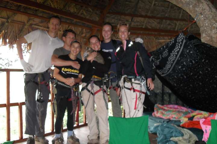 De groep tijdens de experience