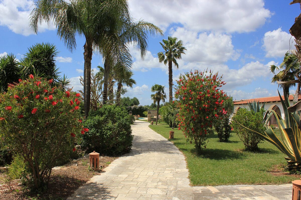 De tropische tuin bij de masseria