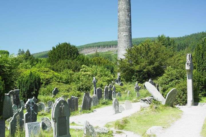 Glendalough in de Wicklow mountains