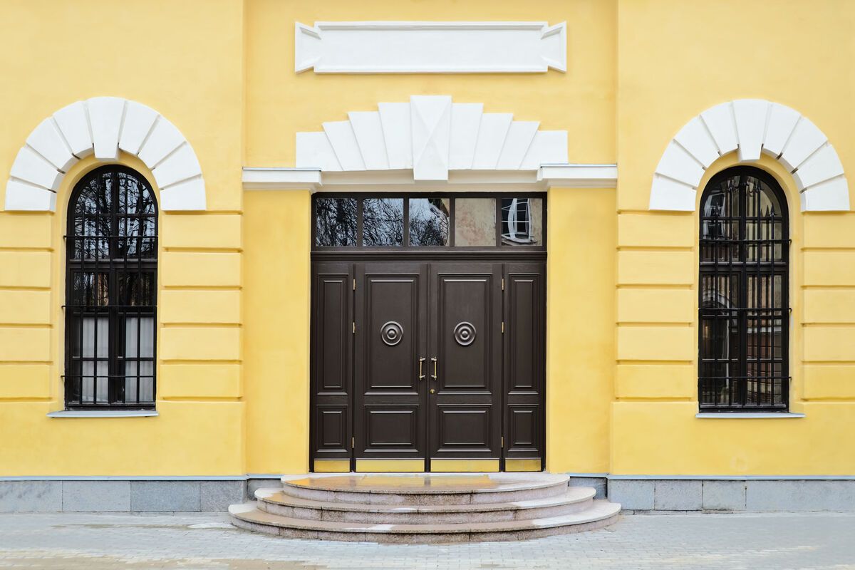 Ingang oud huis, Daugavpils, Letland