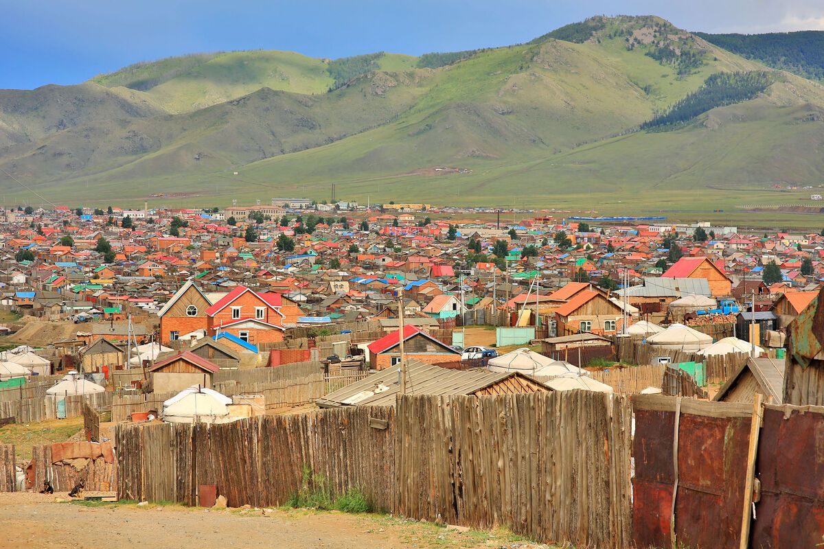 Uitzicht op Ulaanbaatar, Mongoli�