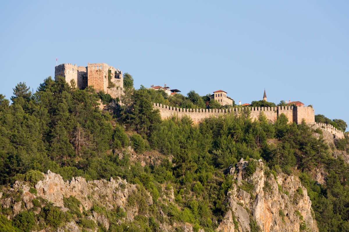 Kasteel in Alanya, Turkije