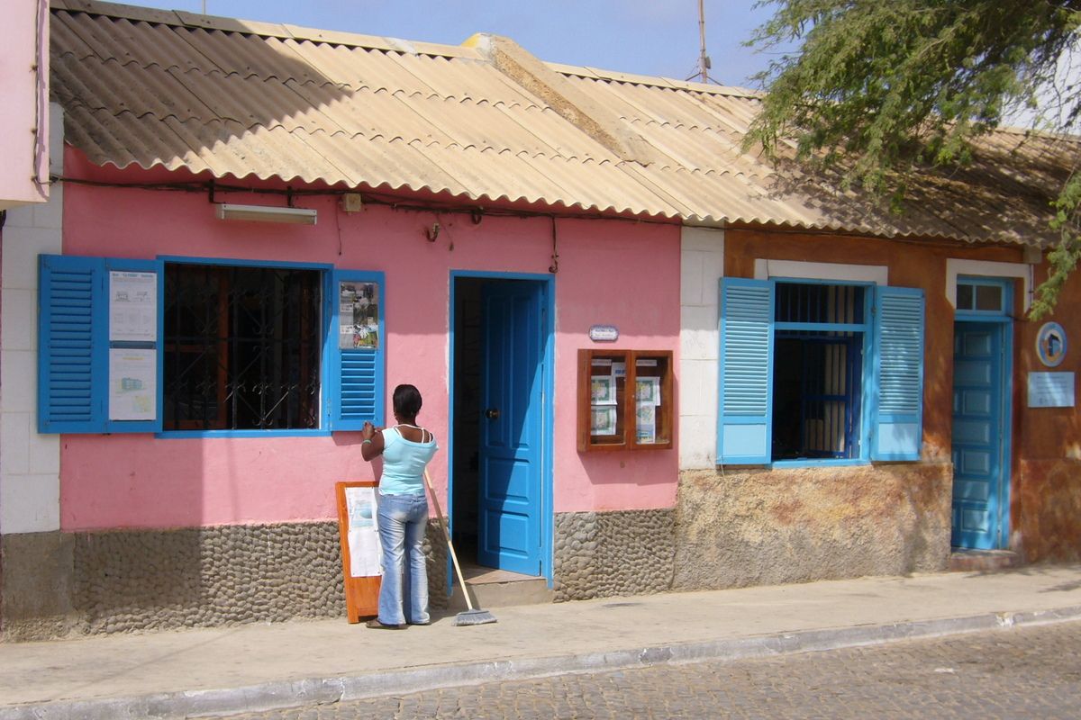 Een huisje op Brava in Kaapverdi�