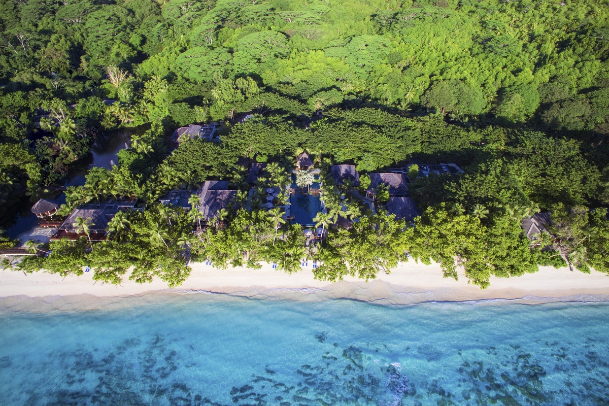 Luchtfoto van het hotel